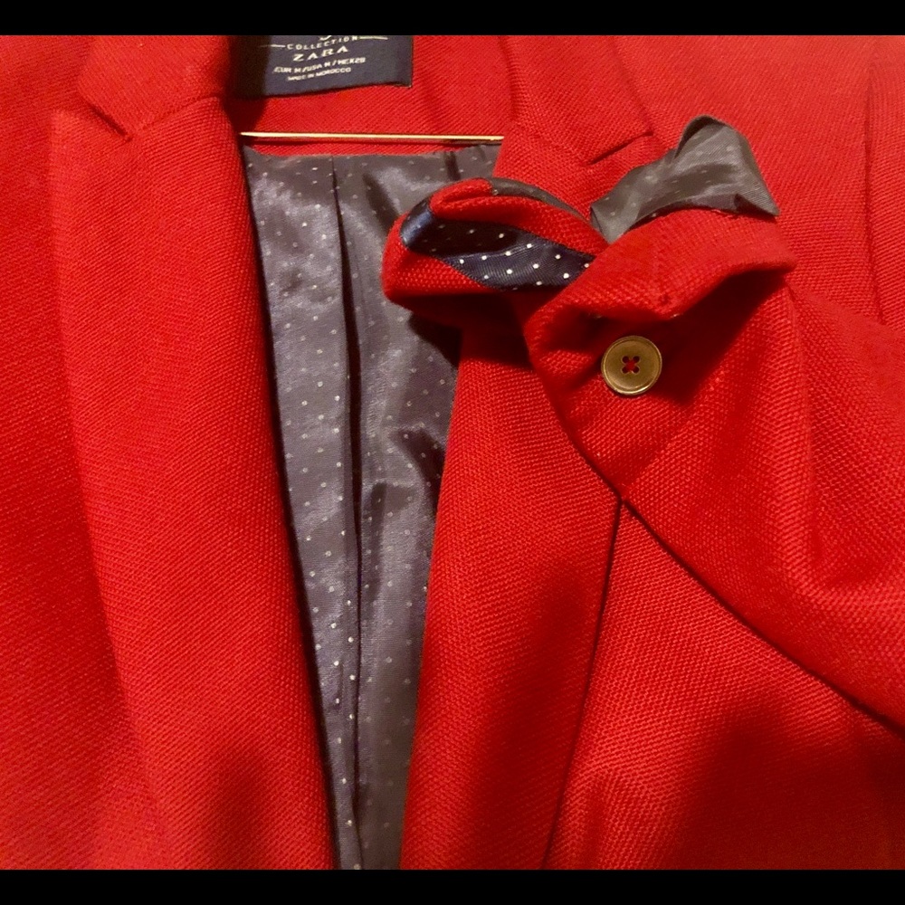Zara TRF Collection Red Blazer